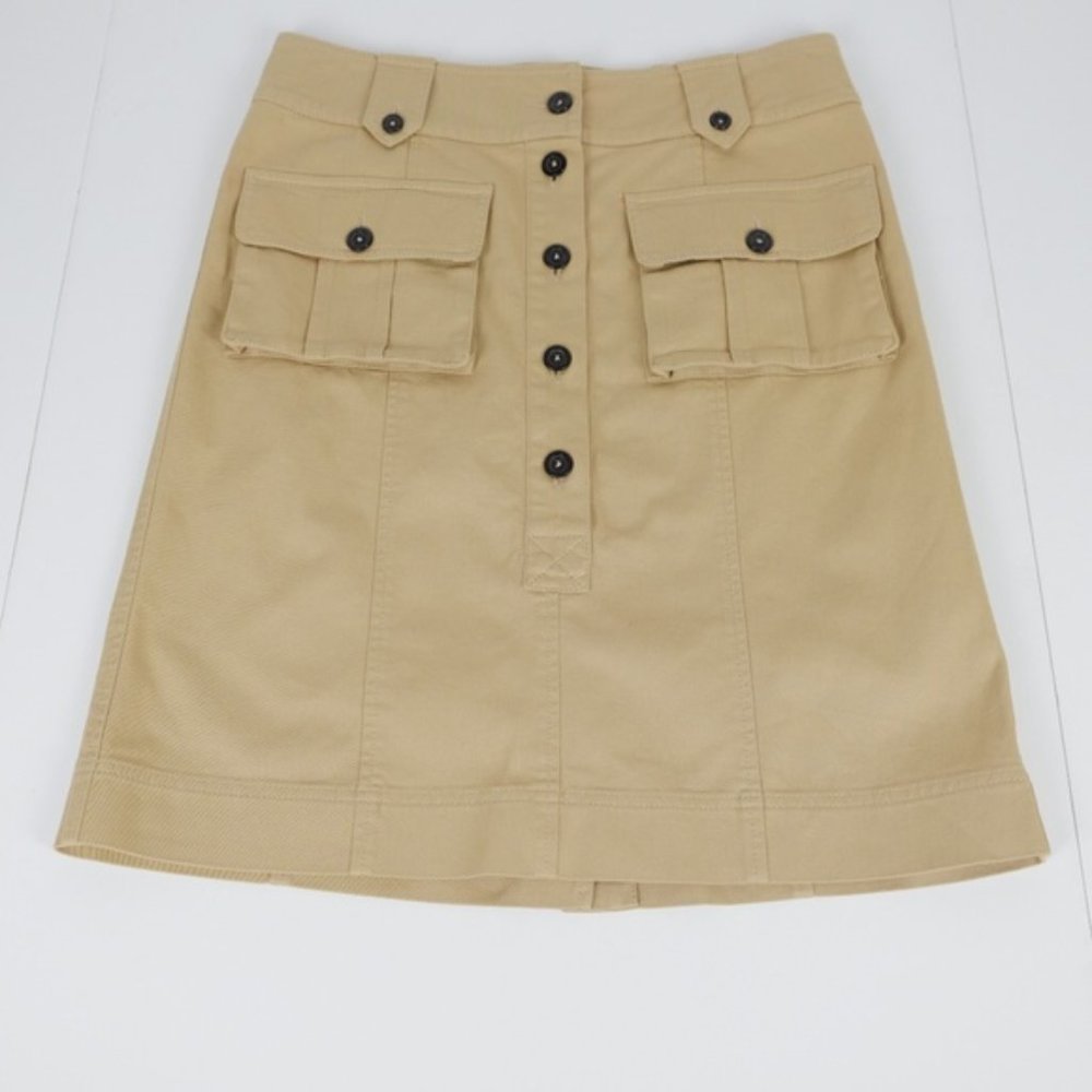 Burberry London Button Down A line Skirt
